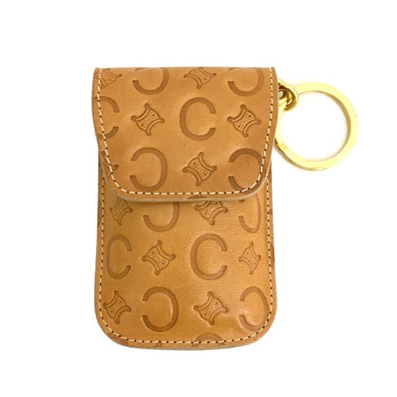 CELINE C Macadam Leather Multi Case w/Chain /7N0367 - Picture 1 of 8